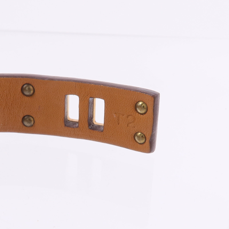 HERMES Swift皮革As De Coeur Bracelet手帶Bleu Brume-8