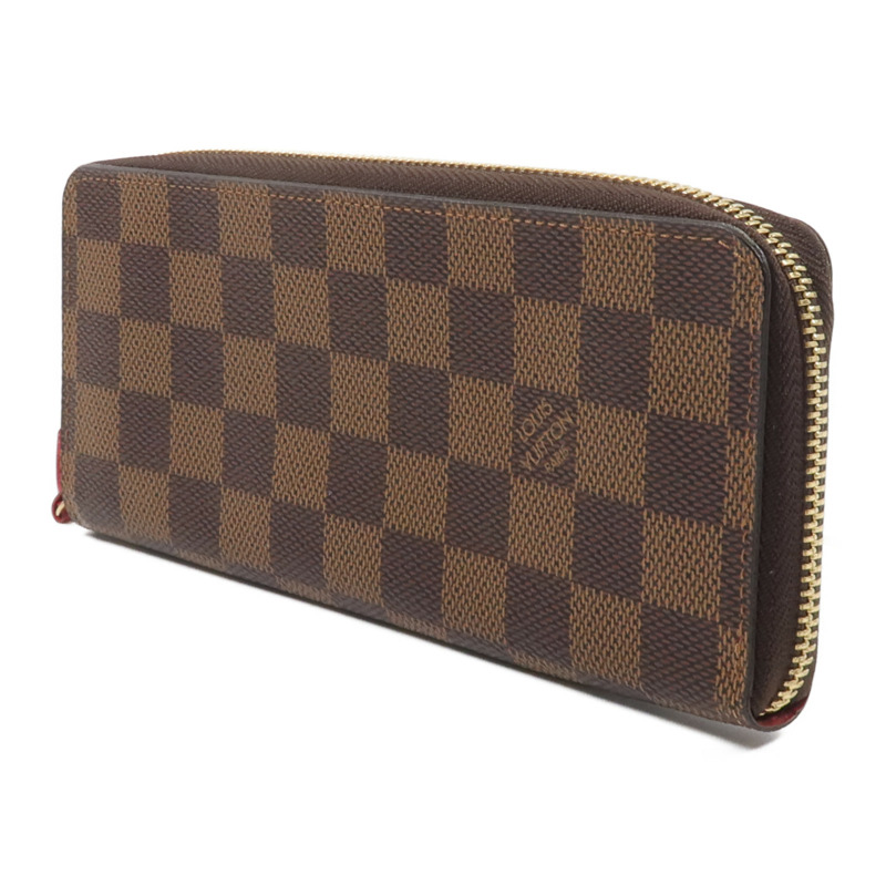 LOUIS VUITTON Damier Clemence Wallet金扣長錢包-1