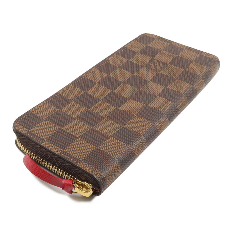 LOUIS VUITTON Damier Clemence Wallet金扣長錢包-3
