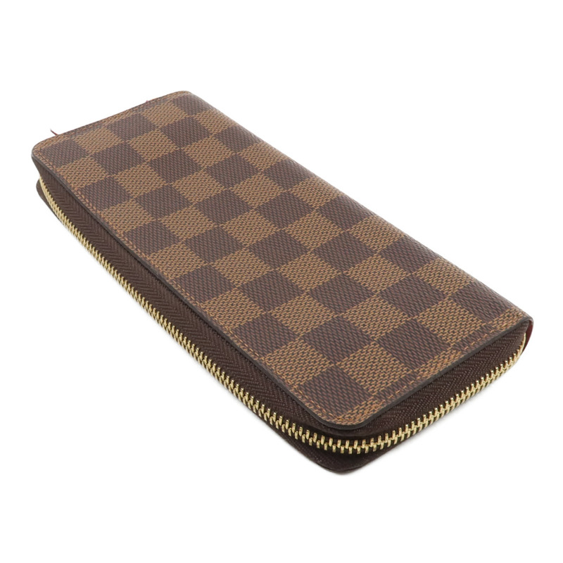 LOUIS VUITTON Damier Clemence Wallet金扣長錢包-4