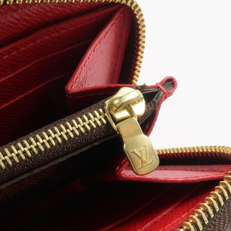 LOUIS VUITTON Damier Clemence Wallet金扣長錢包-9