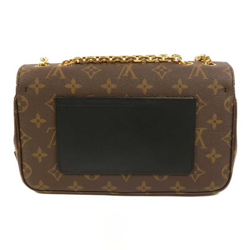 LOUIS VUITTON Monogram Marceau金扣肩背袋棕色-1