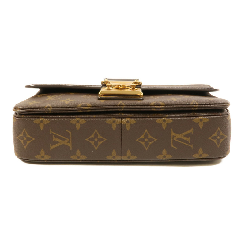 LOUIS VUITTON Monogram Marceau金扣肩背袋棕色-3