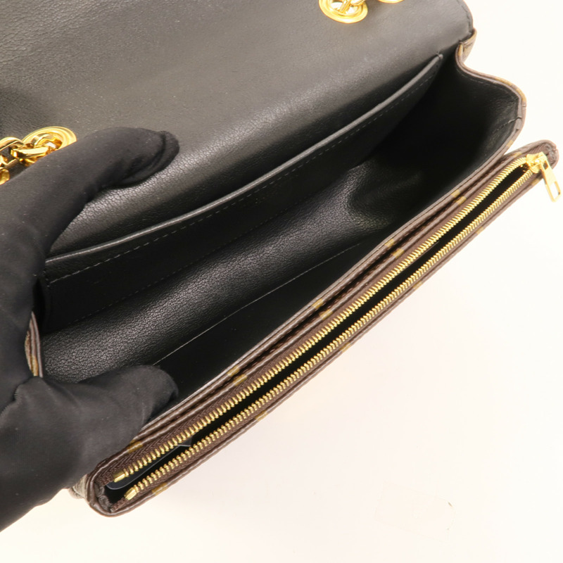 LOUIS VUITTON Monogram Marceau金扣肩背袋棕色-4