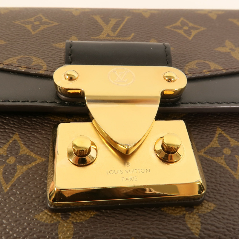 LOUIS VUITTON Monogram Marceau金扣肩背袋棕色-6