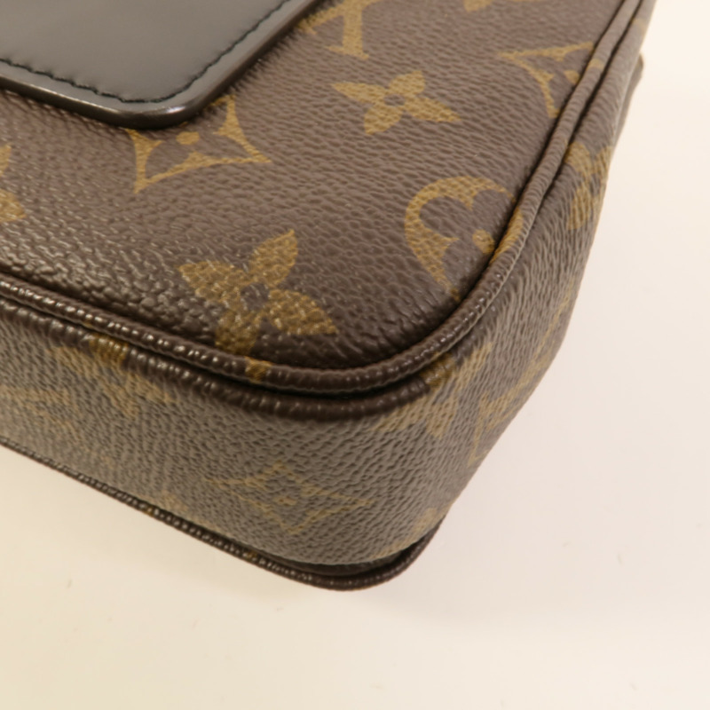 LOUIS VUITTON Monogram Marceau金扣肩背袋棕色-11
