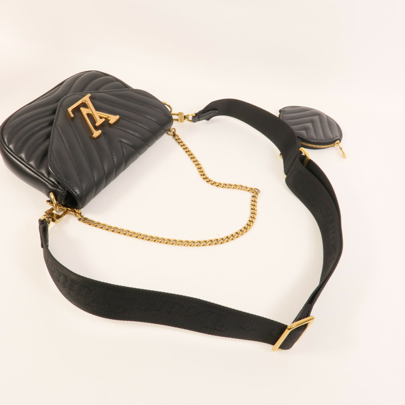 LOUIS VUITTON 牛皮皮革New Wave金扣手挽肩背兩用袋-5