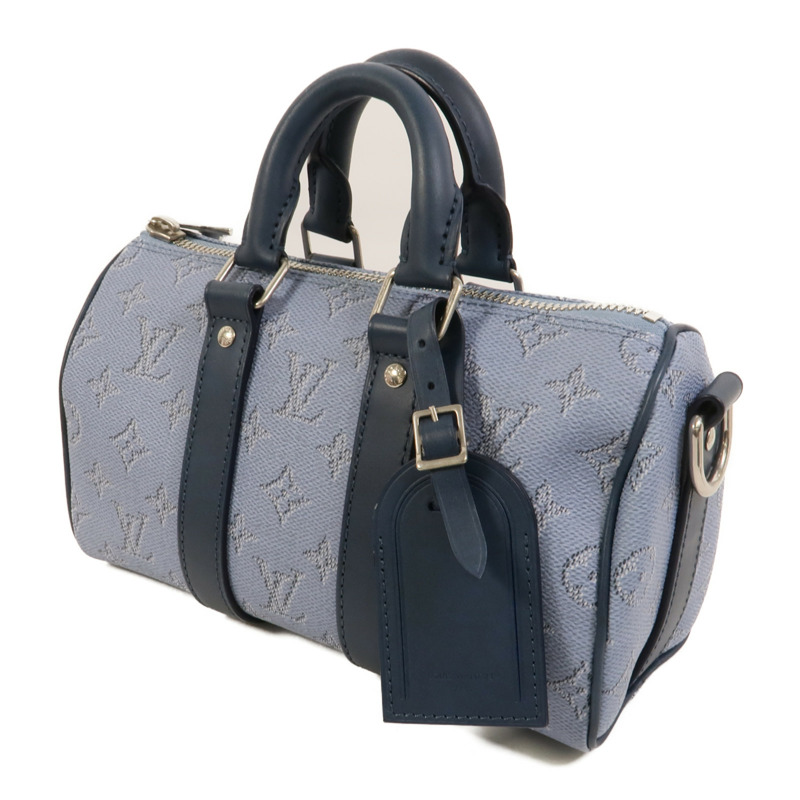 LOUIS VUITTON Monogram Heritage Keepall Bandouliere 25銀扣手挽肩背兩用袋-2