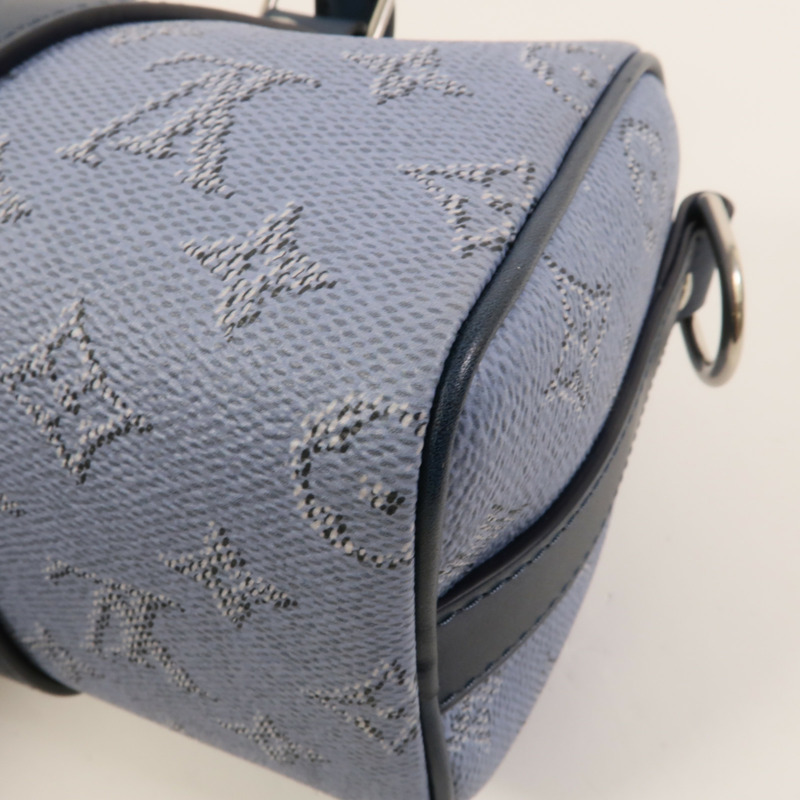 LOUIS VUITTON Monogram Heritage Keepall Bandouliere 25銀扣手挽肩背兩用袋-12