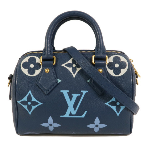 LOUIS VUITTON Monogram Empreinte Speedy Bandouliere 20手挽肩背兩用袋