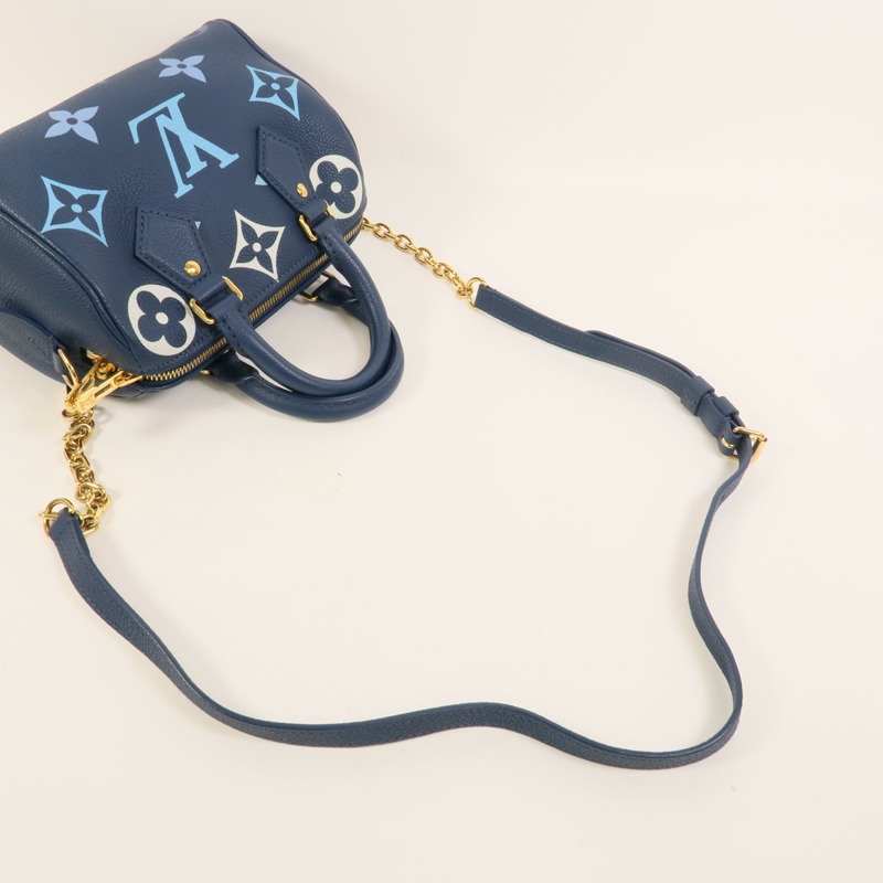 LOUIS VUITTON Monogram Empreinte Speedy Bandouliere 20手挽肩背兩用袋-5