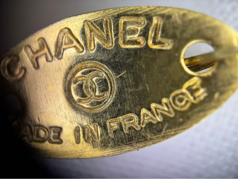Chanel Vintage 81-85 絲綢白色山茶花胸針-13