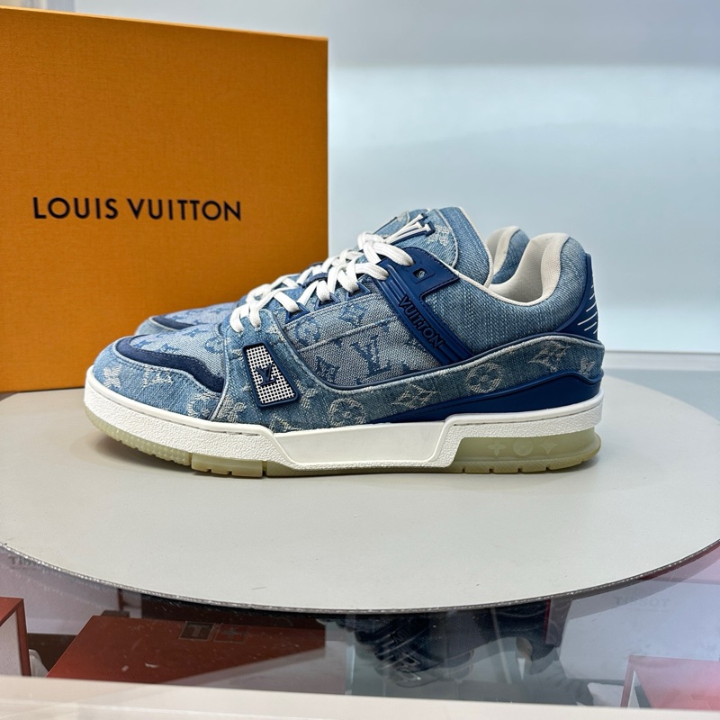 路易威登/Louis Vuitton trainer 42碼 藍牛仔 98新-1