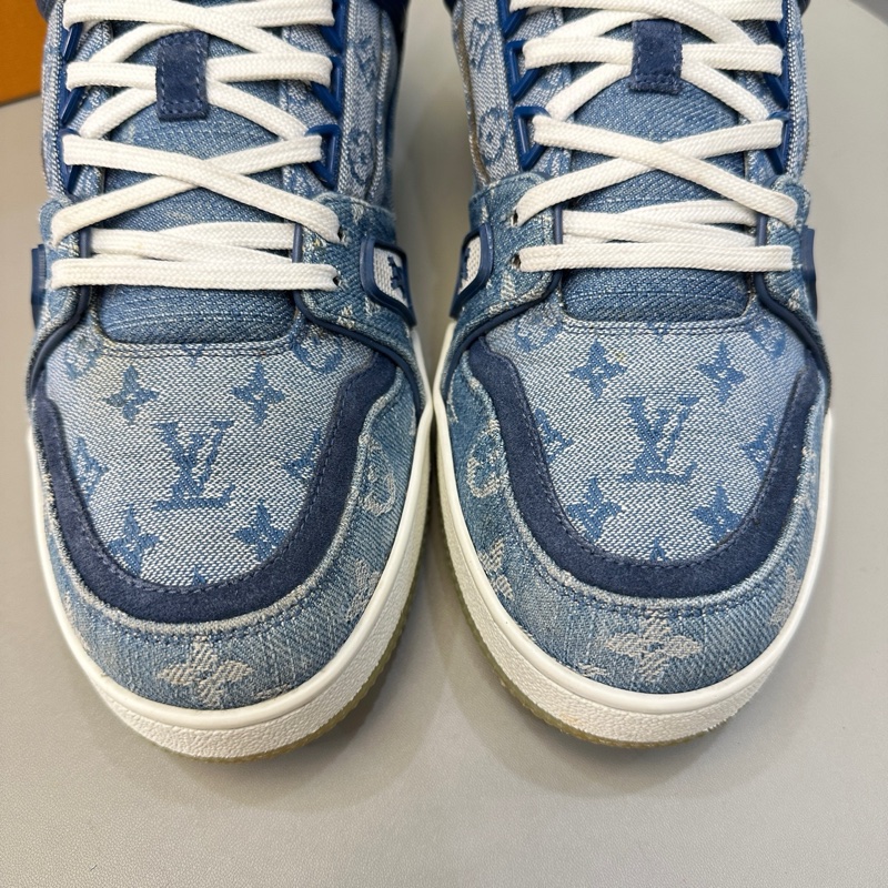 路易威登/Louis Vuitton trainer 42碼 藍牛仔 98新-3