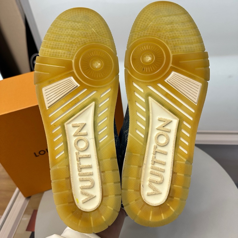 路易威登/Louis Vuitton trainer 42碼 藍牛仔 98新-5