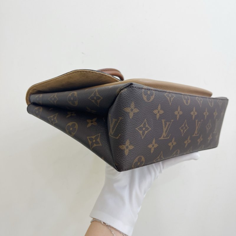 路易威登/Louis Vuitton Marignan 老花滿印鎖頭郵差包-2