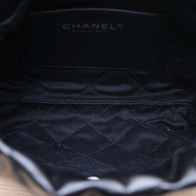 CHANEL 24P22BagTote托特包Mini黑色牛皮晶片黑扣肩背包-2