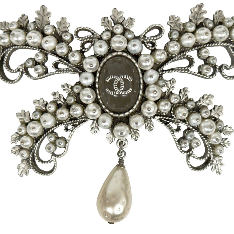 CHANEL CC 珠珠 胸針-1