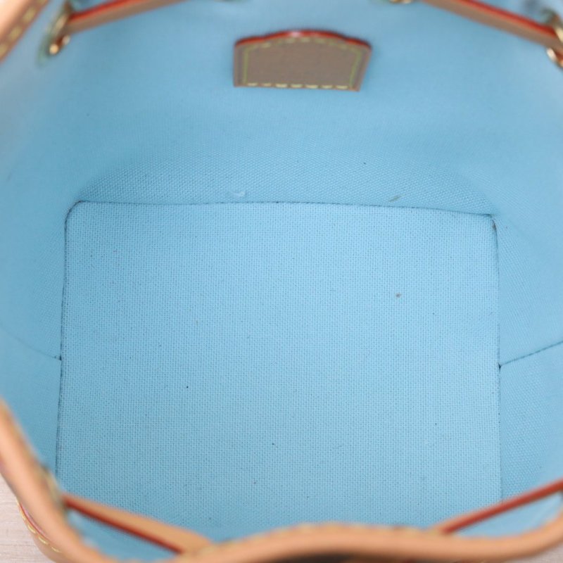 LOUIS VUITTON NOÉ水桶包Nano13可拆卸肩帶老花PVC金扣晶片肩背包-2