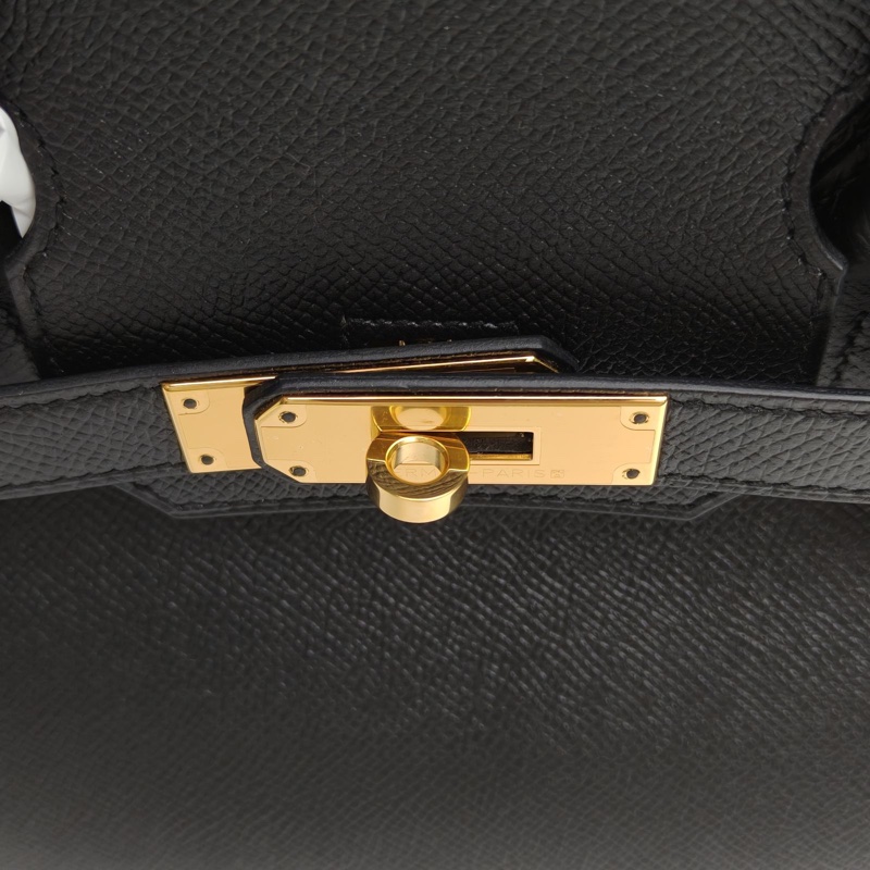 HERMES Birkin 30 89黑色 Epsom皮 X刻 金扣-4