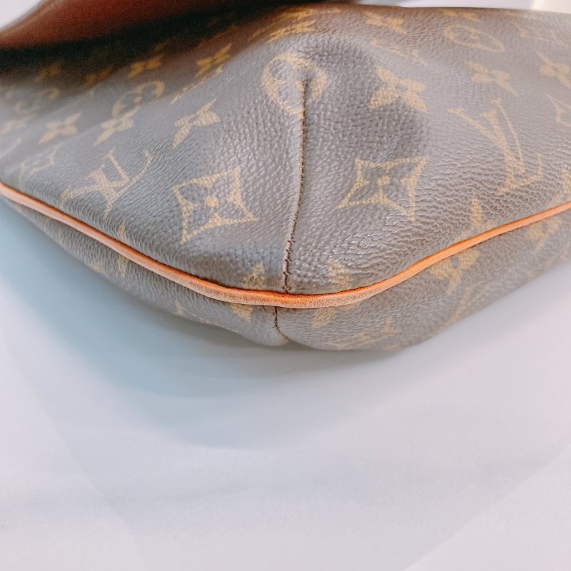 MS0640 Louis Vuitton 路易威登 中古 翻蓋單肩包 經典老花 金扣 Musette Salsa Crossbody Canvas Monogram x GHW-5