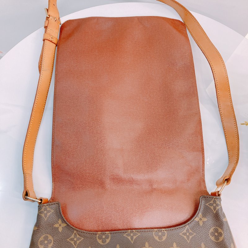 MS0640 Louis Vuitton 路易威登 中古 翻蓋單肩包 經典老花 金扣 Musette Salsa Crossbody Canvas Monogram x GHW-17