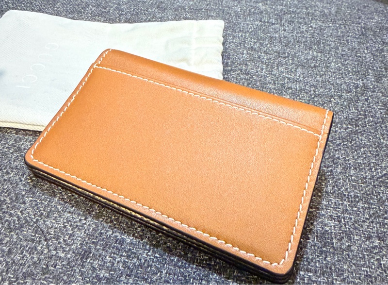 Gucci 專櫃正品 GUCCI 828314棕色 花紋 卡夾 零錢包-7