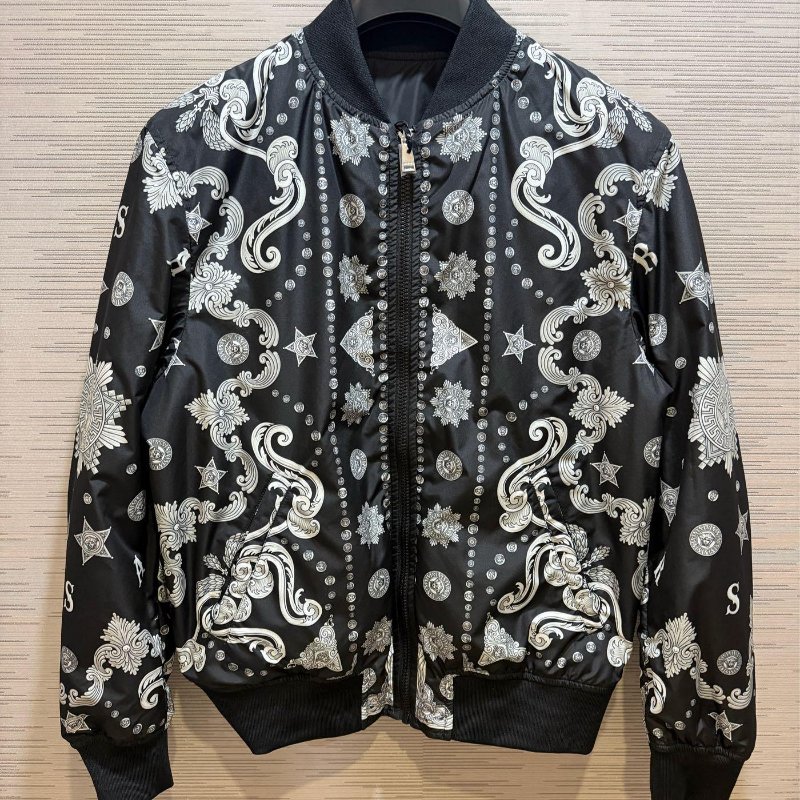 💎Han's house精品服飾💎VERSACE 凡賽斯 頂級黑牌 雙面 外套-0