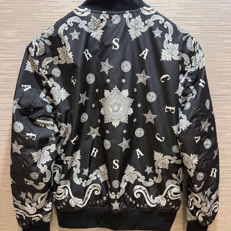 💎Han's house精品服飾💎VERSACE 凡賽斯 頂級黑牌 雙面 外套-3