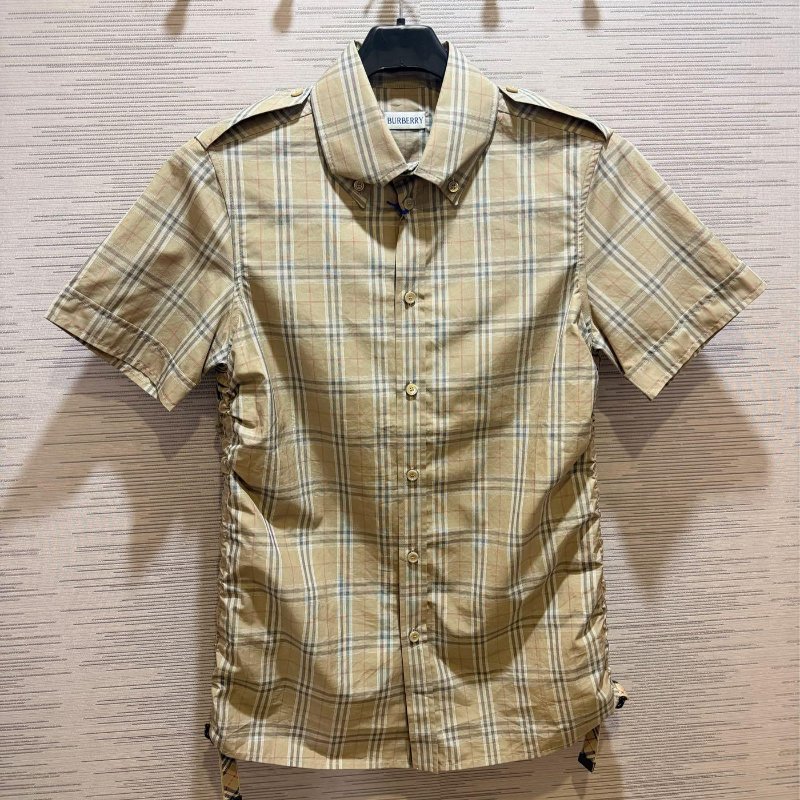 💎Han's house精品服飾💎Burberry 格紋 短袖 襯衫  原價24200-8