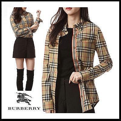 💎Han's house精品服飾💎Burberry 格紋 襯衫 現貨40 原價23800-0