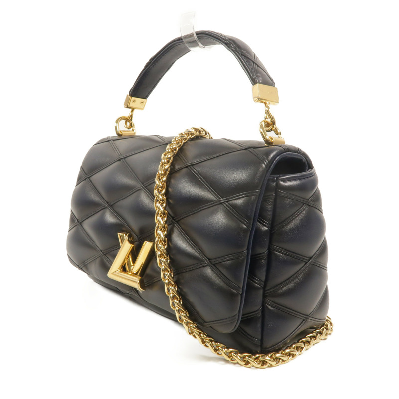 LOUIS VUITTON 羊皮皮革Go-14MM鏈帶手挽肩背兩用袋-2