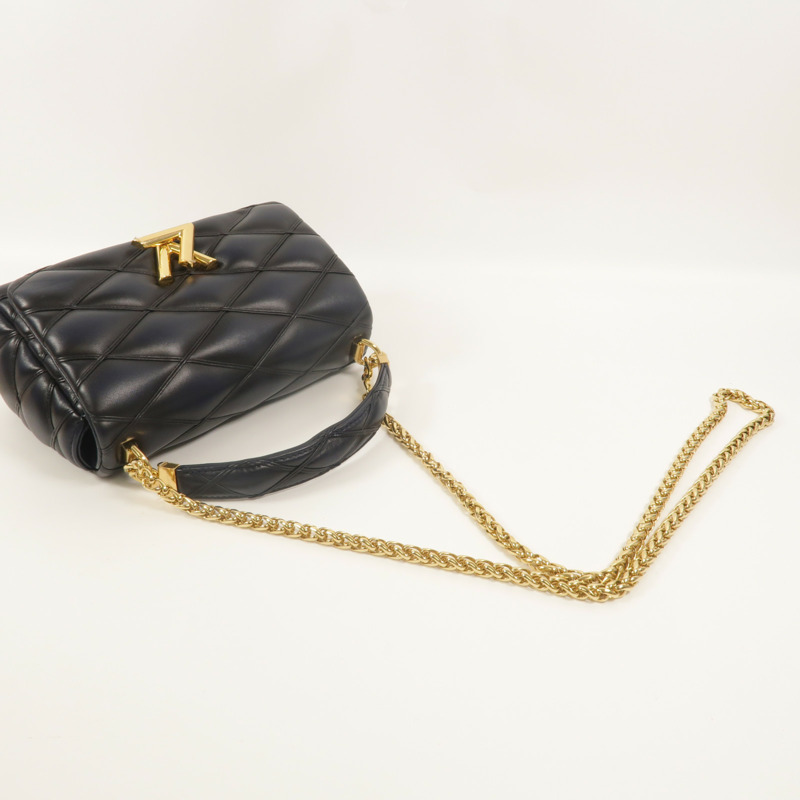 LOUIS VUITTON 羊皮皮革Go-14MM鏈帶手挽肩背兩用袋-6