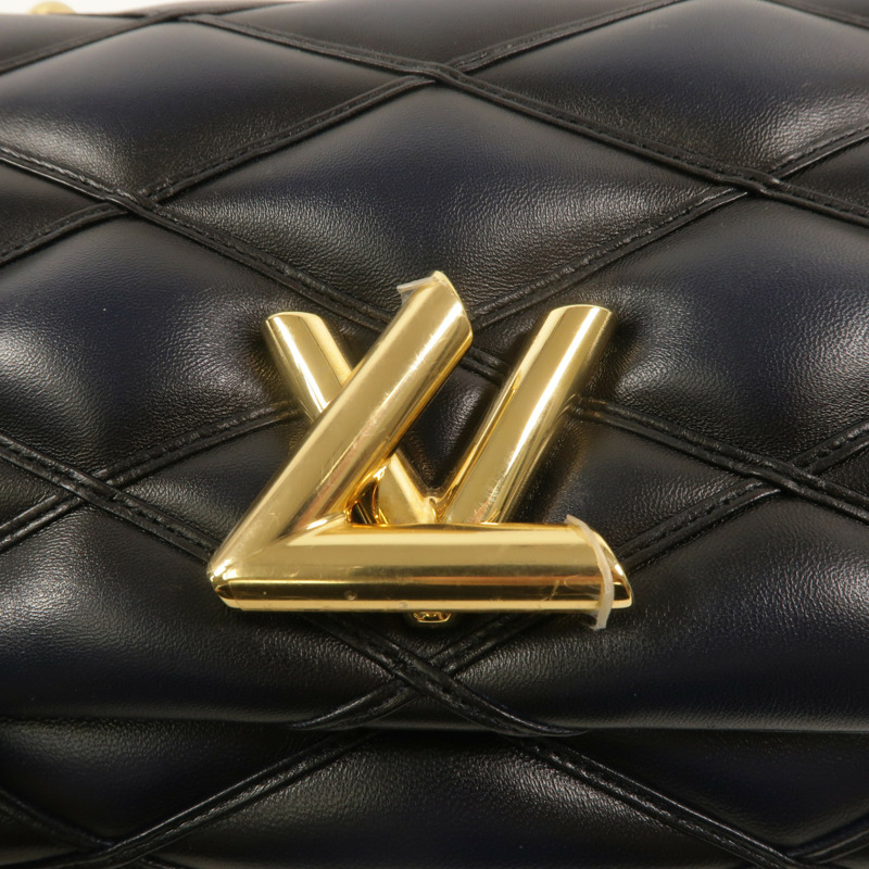 LOUIS VUITTON 羊皮皮革Go-14MM鏈帶手挽肩背兩用袋-7