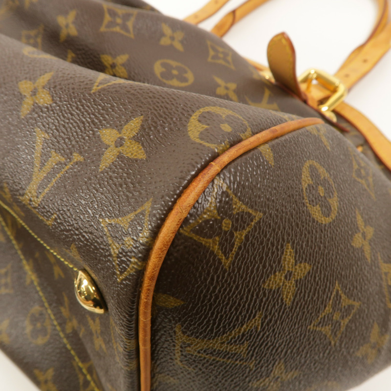 LOUIS VUITTON Monogram Tivoli GM金扣肩背袋-10