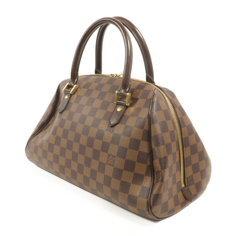 LOUIS VUITTON Damier Ribera MM金扣手挽袋-2
