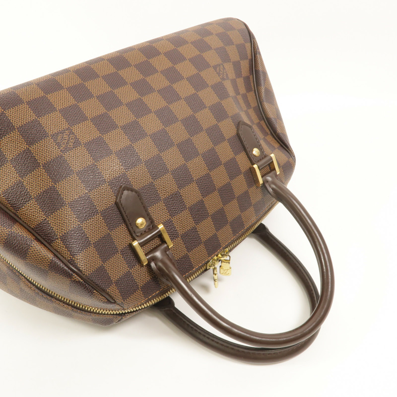 LOUIS VUITTON Damier Ribera MM金扣手挽袋-7