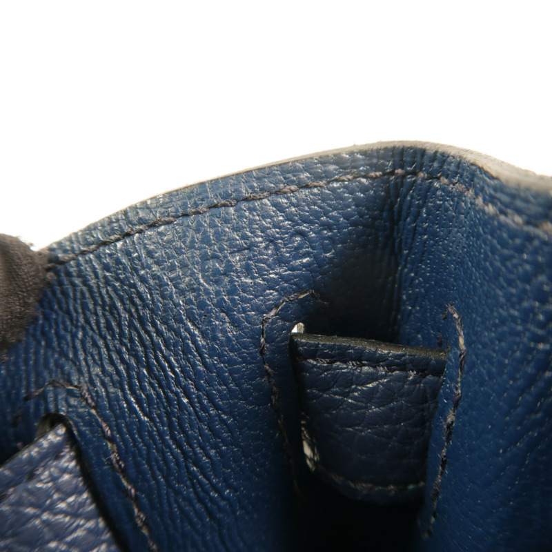 HERMES Togo皮革Kelly 28手挽肩背兩用袋Deep Blue-6