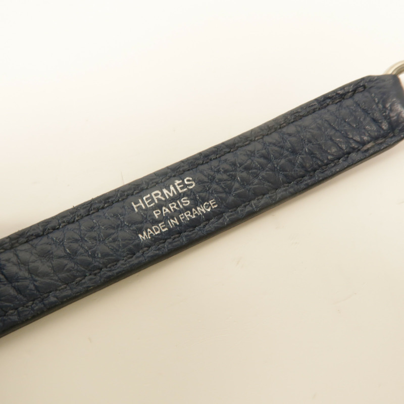 HERMES Togo皮革Kelly 28手挽肩背兩用袋Deep Blue-14