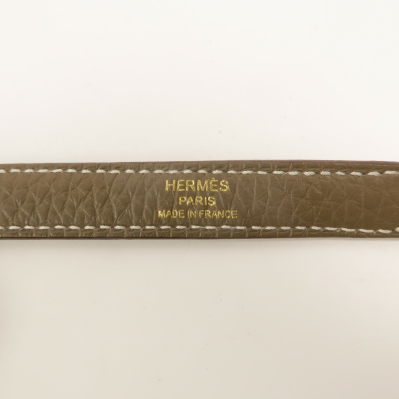 HERMES Togo皮革Kelly 28手挽肩背兩用袋Etoupe-15