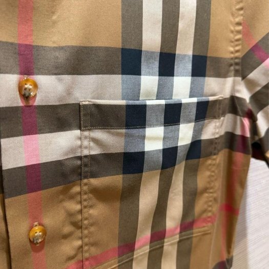 💎Han's house精品服飾💎 BURBERRY 格紋 短袖 襯衫-5