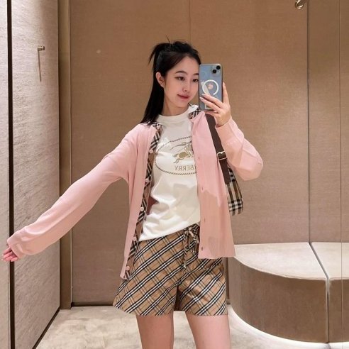 💎Han's house精品服飾💎burberry 格紋 短褲 現貨 原價22500-4