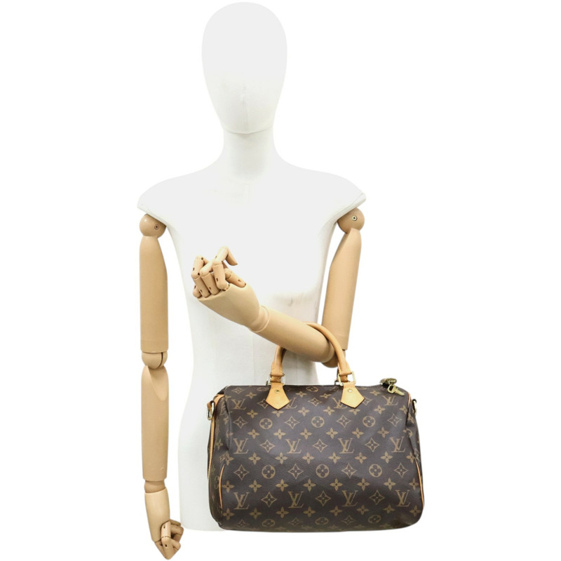 棕色 原花帆布 Speedy Bandouliere 30 兩用包 M41112【LOUIS VUITTON LV 路易威登】 M41112-6