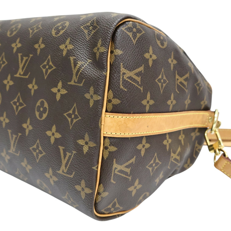 棕色 原花帆布 Speedy Bandouliere 30 兩用包 M41112【LOUIS VUITTON LV 路易威登】 M41112-10