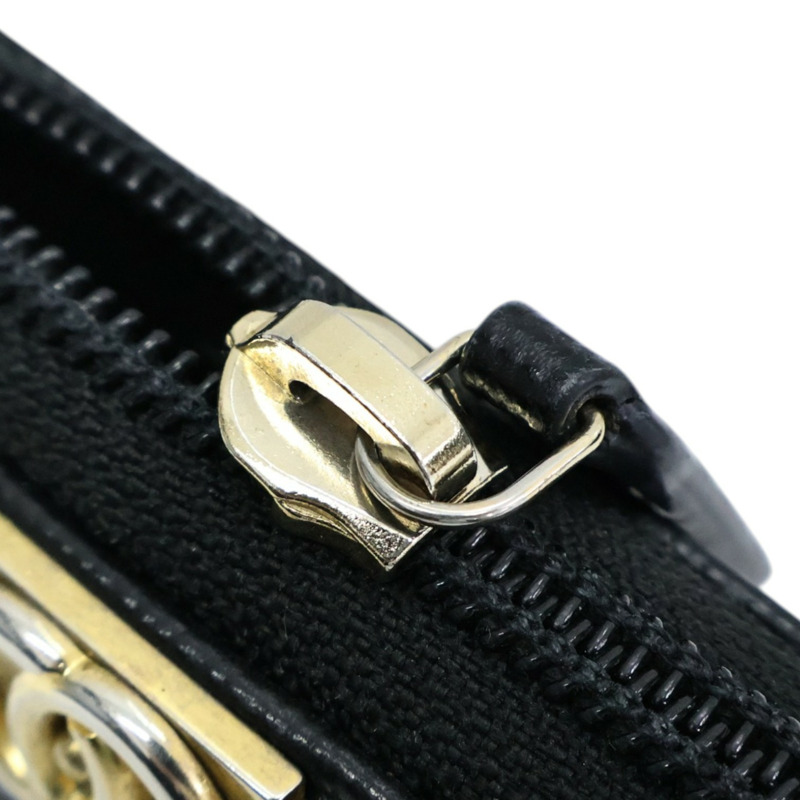 黑色牛皮 Boy 拉鏈 零錢包 A80602【CHANEL 香奈兒】 A80602-7