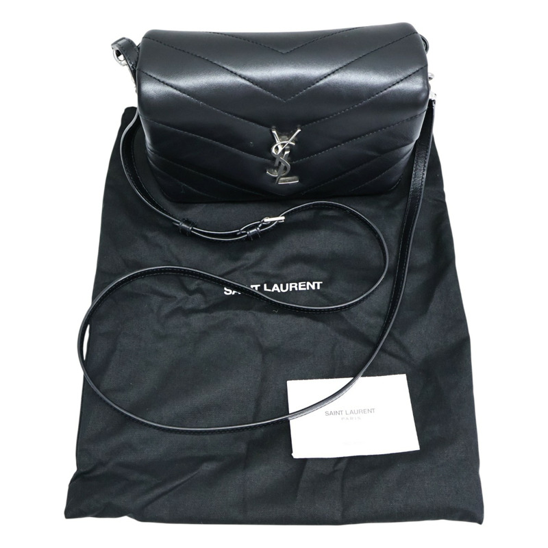 黑色牛皮 Loulou Toy 肩背包 678401【SAINT LAURENT YSL 聖羅蘭】 678401-12