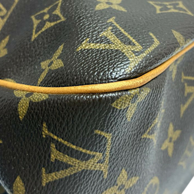 棕色 原花 帆布 Batignolles Horizontal 肩背包【LOUIS VUITTON LV 路易威登】 M51154-9