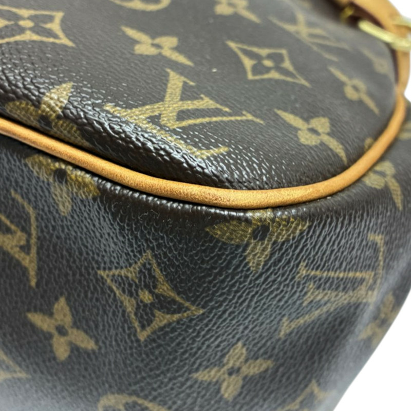 棕色 原花 帆布 Batignolles Horizontal 肩背包【LOUIS VUITTON LV 路易威登】 M51154-10