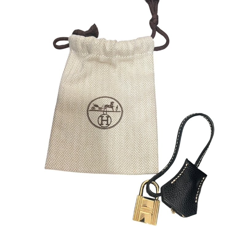 【美收精品】HERMÈS 黑色金釦手提肩背包 5-242-13