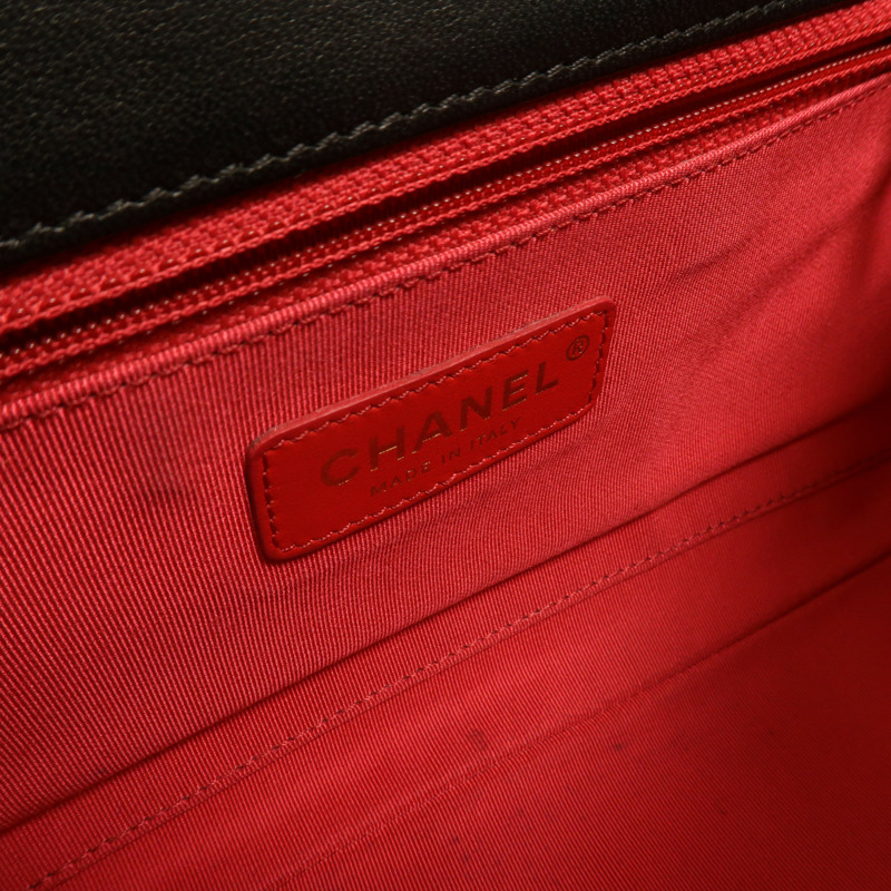 CHANEL 牛皮皮革A Real Catch Flap Bag鏈帶手挽肩背兩用袋-5